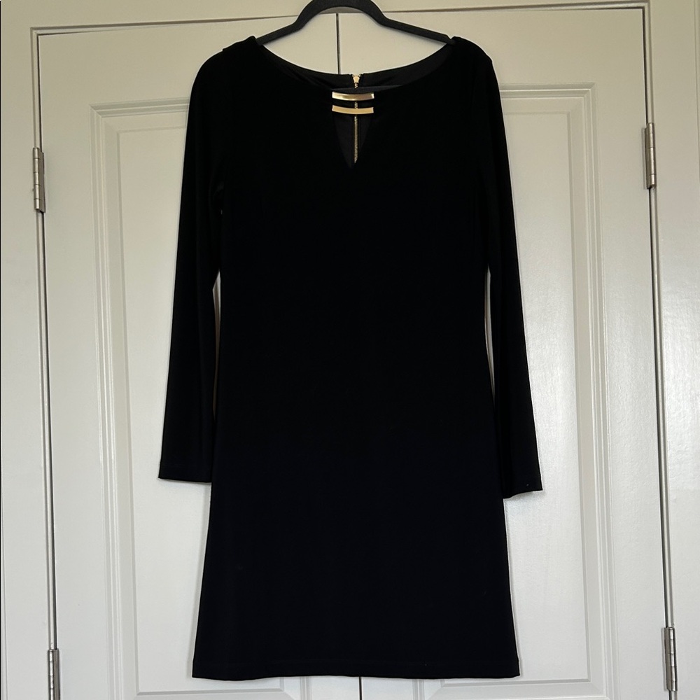Vince Camuto Elegant Black Long Sleeve Dress